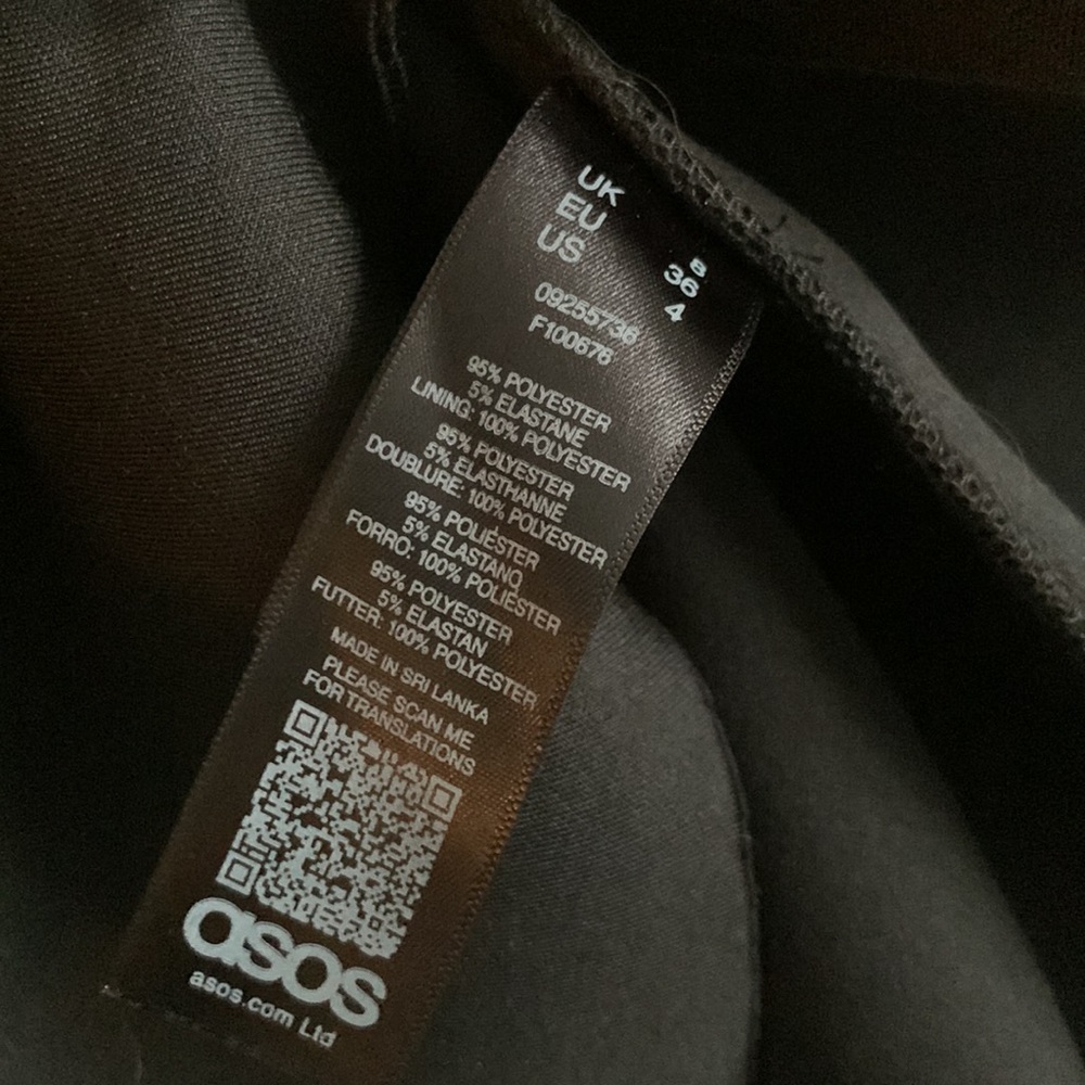 NWT ASOS FALLEN SHOULDER DRESS - Picture 9 of 9